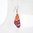 Earrings papilio bromius, Orange Purple